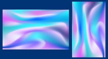 Abstract Fluid Background with Holographic Gradient vector