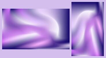 Abstract Purple Gradient Background with Soft Waves Mobile Wallpaper vector