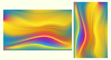 Abstract Colorful Gradient Background Wallpaper Template vector