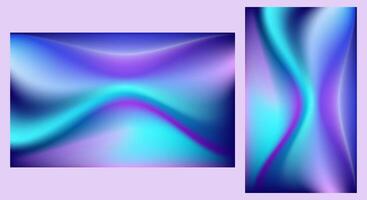Abstract Wave Gradient Background Wallpaper For Mobile and Website vector