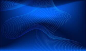 Abstract Blue Flowing Lines Background vector