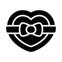 Simple Chocolate Box glyph icon. The icon can be used for websites, print templates, presentation templates, illustrations, etc vector