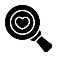Simple Search glyph icon. The icon can be used for websites, print templates, presentation templates, illustrations, etc vector