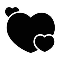 Simple Love glyph icon. The icon can be used for websites, print templates, presentation templates, illustrations, etc vector