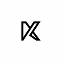 Monogram logo with initials AK version 2.0, with modern, unique, and elegant style. Suitable for use in the fields of technology business, business and consulting, accounting and finance, and others. vector