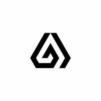 Monogram logo with initials AG. Modern, unique and sophisticated logo. vector