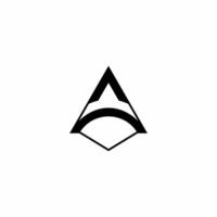 The letter A logo with an elegant and luxurious arrow shape. Suitable for use in accounting and financial businesses, etc. vector