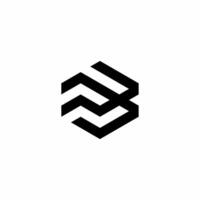 A modern monogram logo with the initials FB. Suitable for use in the fields of technology business, business and consulting, accounting and finance, and others. vector
