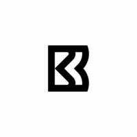 Monogram logo with initials BK. Modern, unique and sophisticated logo. This logo is suitable for use in the technology business sector. vector