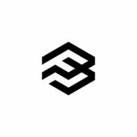 Monogram logo with the initials FB. Suitable for use in the fields of business and consulting, accounting and finance, and others. vector