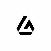 Monogram logo with initials AL. Modern, unique and sophisticated logo. This logo is suitable for use in the technology field vector