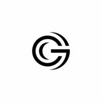 Monogram logo with initials CG. Simple, unique and elegant style logo. This logo is suitable for use in business and consulting, accounting and finance and others. vector