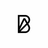 Monogram logo with initials BA. Modern, unique and elegant style logo. This logo is suitable for use in business and consulting, accounting and finance and others. vector