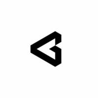 Monogram logo with initials CB. Simple, sophisticated and modern style logo. This logo is suitable for use in the technology business field. vector