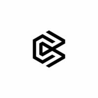 Monogram logo with initials BC. Modern, unique and sophisticated logo. This logo is suitable for use in the technology business sector. vector