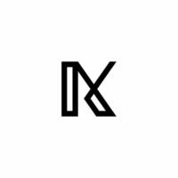 Monogram logo with initials AK, with modern, unique, and elegant style. Suitable for use in the fields of technology business, business and consulting, accounting and finance, and others. vector