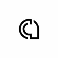 Monogram logo with initials ac. Modern, unique and sophisticated logo. This logo is suitable for use in the technology business sector. vector