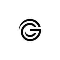 Monogram logo with initials CG. Simple, luxurious and elegant style logo. This logo is suitable for use in business and consulting, accounting and finance and others. vector