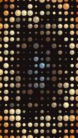 Retro background with a pattern of shiny polka dots in warm vintage color tones. Full HD and looping vertical animation. video