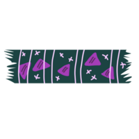 Triangle shape washi paper png