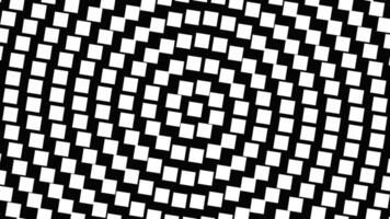 Halftone black and white abstract square pattern background - seamless loop animation video