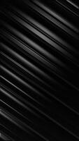 Stylish black abstract background - metallic or carbon surface effect. Dark diagonal lines pattern. This sleek minimalist vertical background animation is HD and looping. video