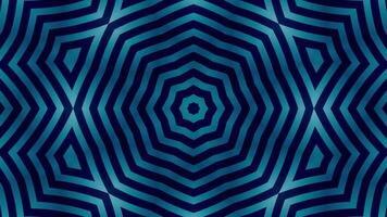 Psychedelic hypnotic digital kaleidoscopic motion background. Abstract blue fractal Animation. flower pattern. video