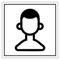 Symbol Minimalist Icon of a Person for Graphic Design vector