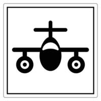 Simple Black Airplane Icon Design vector