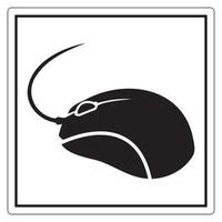 Creative silhouette design of a computer mouse with a whimsical touch vector