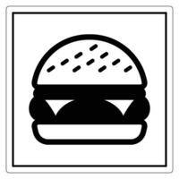 Symbol Simple Iconic Hamburger Design for Food Themes vector