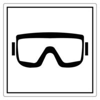 Symbol Minimalist Illustration of Protective Safety Goggles vector