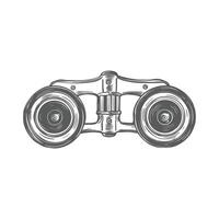 Design illustration of binoculars vector