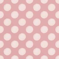classic polka dots seamless pattern on pink background. textured surface pattern design for fabric, textile, wallpaper, wrapping paper, and print vector