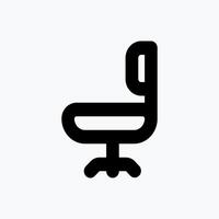 Chair Icon. Business Icon. Perfect for website mobile app presentation and any other projects. Icon design flat style vector