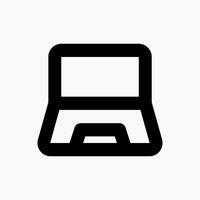 Laptop Icon. Business Icon. Perfect for website mobile app presentation and any other projects. Icon design flat style vector