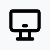 Desktop Icon. Business Icon. Perfect for website mobile app presentation and any other projects. Icon design flat style vector