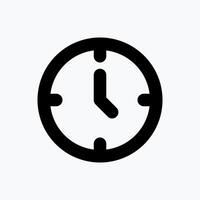 Clock Icon. Business Icon. Perfect for website mobile app presentation and any other projects. Icon design flat style vector