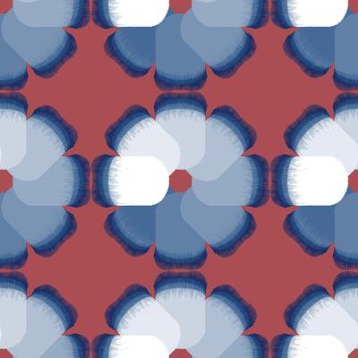 Seamless, hand drawn brush line abstract ikat floral pattern, Japanese wood carving, engraving texture background, simple geometric graphic for textile, carpet