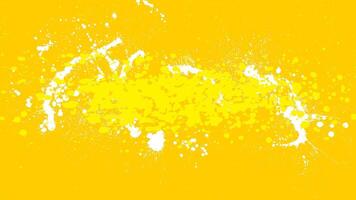 The yellow background is smeared with yellow and white drops all over it. vector