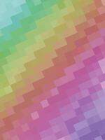 A vibrant abstract background with a pixelated pattern featuring a smooth gradient of rainbow colors, creating a modern and digital aesthetic. vector