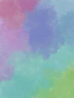 A dreamy abstract watercolor texture with soft pastel shades of pink, blue, green, and purple, creating a calming and artistic visual effect. vector