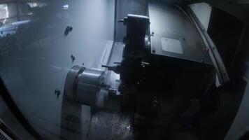 Drilling machine with drill bit for tapping. CNC lathe machine. 3 video
