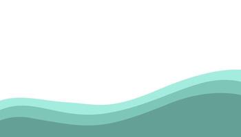 Soothing wavy background with turquoise hues. Modern and calm design elements. vector