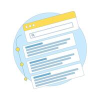 The concept of SEO Ranking and search engine position tracking helps to increase website traffic through optimization, content quality and keyword targeting. Flat design illustration. vector