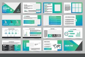 Modern Business Strategy Presentation Highlighting Key Elements and Design FeaturesBusiness presentation template design, Business presentation template design, vector