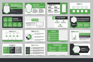 Graphic Design Layout Showcasing Business Solutions and Company Information for Client Presentations, Business presentation template design, vector