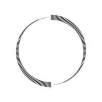 Circular Progress Bar, Segmented Black and White Loading Indicator vector