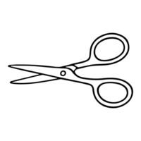 Open Scissors Ready to Cut, Precision Tool for Crafting vector