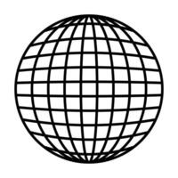 Global Network Sphere Interconnected World Communication and Technology vector